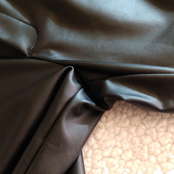 Wit & Wisdom Black Faux Leather Pants Elastic Waist / Pockets Extra Small - Picture 16 of 16